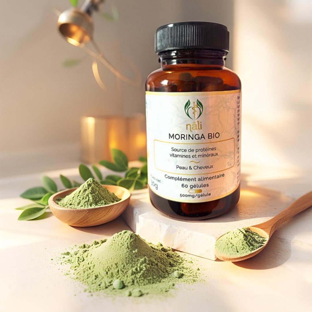 Moringa Bio Pousse de cheveux & peau zéro défaut